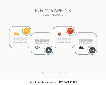 Infographic template. Vector illustration. Can be used for workflow layout, diagram, business step options, banner, web design.