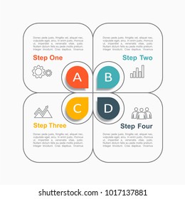 Infographic template. Vector illustration. Can be used for workflow layout, diagram, business step options, banner, web design.