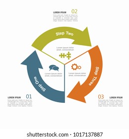 Infographic template. Vector illustration. Can be used for workflow layout, diagram, business step options, banner, web design.