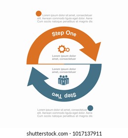 Infographic template. Vector illustration. Can be used for workflow layout, diagram, business step options, banner, web design.