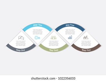 Infographic template. Vector illustration. Can be used for workflow layout, diagram, business step options, banner, web design.