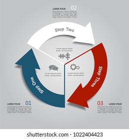 Infographic template. Vector illustration. Can be used for workflow layout, diagram, business step options, banner, web design.