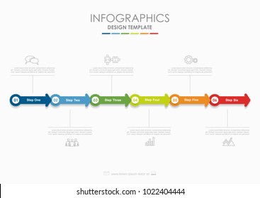 Infographic template. Vector illustration. Can be used for workflow layout, diagram, business step options, banner, web design.