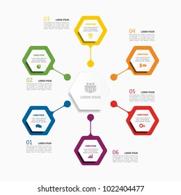 Infographic template. Vector illustration. Can be used for workflow layout, diagram, business step options, banner, web design.