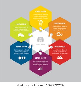 Infographic template. Vector illustration. Can be used for workflow layout, diagram, business step options, banner, web design.