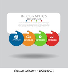 Infographic template. Vector illustration. Can be used for workflow layout, diagram, business step options, banner, web design.