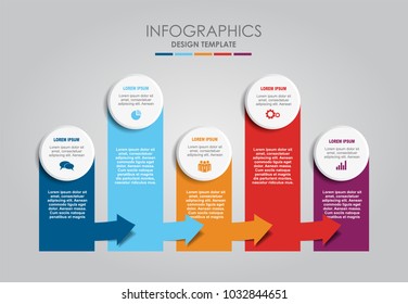 Infographic template. Vector illustration. Can be used for workflow layout, diagram, business step options, banner, web design.
