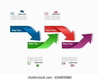 Infographic template. Vector illustration. Can be used for workflow layout, diagram, business step options, banner, web design.