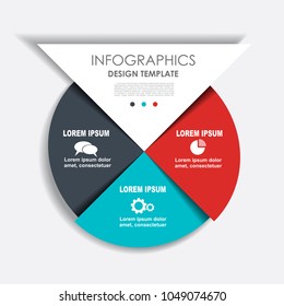 Infographic template. Vector illustration. Can be used for workflow layout, diagram, business step options, banner, web design.
