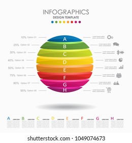 Infographic template. Vector illustration. Can be used for workflow layout, diagram, business step options, banner, web design.