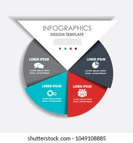 Infographic template. Vector illustration. Can be used for workflow layout, diagram, business step options, banner, web design.