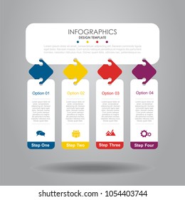 Infographic template. Vector illustration. Can be used for workflow layout, diagram, business step options, banner, web design.
