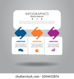 Infographic template. Vector illustration. Can be used for workflow layout, diagram, business step options, banner, web design.