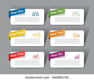 Infografische Vorlage. Vektorillustration. Kann für Workflow-Layout, Diagramm, Business Step Optionen, Banner, Web Design verwendet werden.