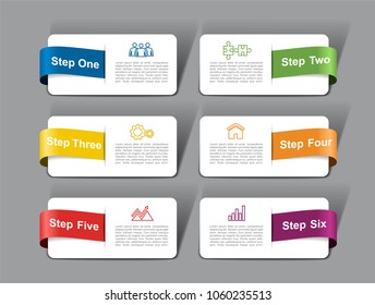 Infographic template. Vector illustration. Can be used for workflow layout, diagram, business step options, banner, web design.