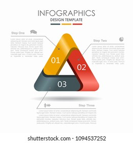 Infographic template. Vector illustration. Can be used for workflow layout, diagram, business step options, banner, web design.