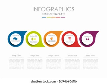 Infographic template. Vector illustration. Can be used for workflow layout, diagram, business step options, banner, web design.