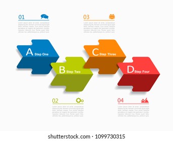 Infographic template. Vector illustration. Can be used for workflow layout, diagram, business step options, banner, web design.