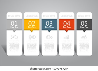 Infographic template. Vector illustration. Can be used for workflow layout, diagram, business step options, banner, web design.