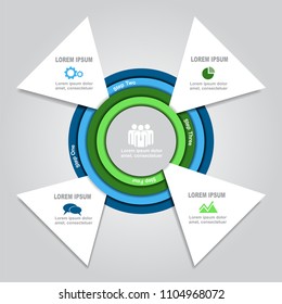 Infographic template. Vector illustration. Can be used for workflow layout, diagram, business step options, banner, web design.