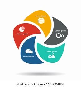 Infographic template. Vector illustration. Can be used for workflow layout, diagram, business step options, banner, web design.