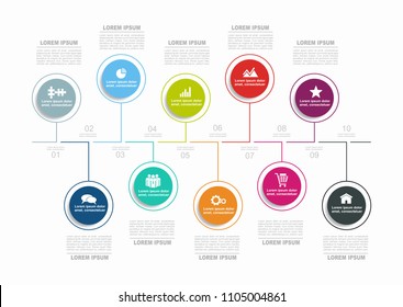 Infographic template. Vector illustration. Can be used for workflow layout, diagram, business step options, banner, web design.