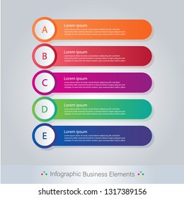 Infographic template. Vector illustration. Can be used for workflow layout, diagram, business step options, banner, web design - Vector 