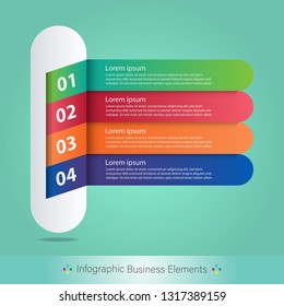 Infographic template. Vector illustration. Can be used for workflow layout, diagram, business step options, banner, web design - Vector 