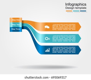 Infographic template. Vector illustration. Can be used for workflow layout, diagram, business step options, banner, web design.