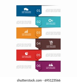 Infographic template. Vector illustration. Can be used for workflow layout, diagram, business step options, banner, web design.