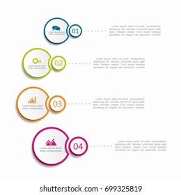 Infographic template. Vector illustration. Can be used for workflow layout, diagram, business step options, banner, web design.