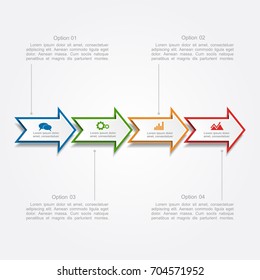 Infographic template. Vector illustration. Can be used for workflow layout, diagram, business step options, banner, web design.