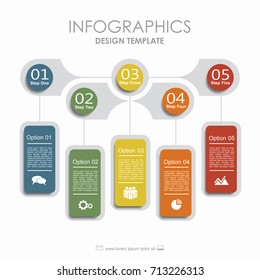 Infographic template. Vector illustration. Can be used for workflow layout, diagram, business step options, banner, web design.