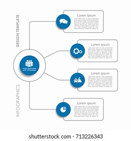 Infographic template. Vector illustration. Can be used for workflow layout, diagram, business step options, banner, web design.
