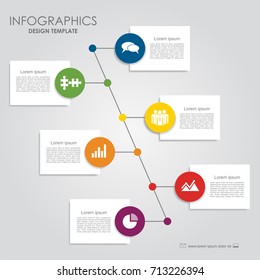 Infographic template. Vector illustration. Can be used for workflow layout, diagram, business step options, banner, web design.