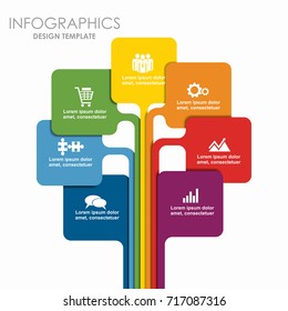 Infographic template. Vector illustration. Can be used for workflow layout, diagram, business step options, banner, web design.