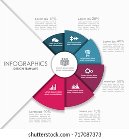 Infographic template. Vector illustration. Can be used for workflow layout, diagram, business step options, banner, web design.