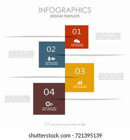 Infographic template. Vector illustration. Can be used for workflow layout, diagram, business step options, banner, web design.