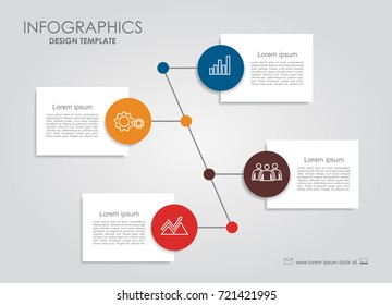 Infographic template. Vector illustration. Can be used for workflow layout, diagram, business step options, banner, web design.