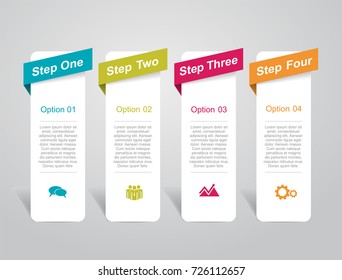 Infographic template. Vector illustration. Can be used for workflow layout, diagram, business step options, banner, web design.