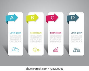 Infographic template. Vector illustration. Can be used for workflow layout, diagram, business step options, banner, web design.