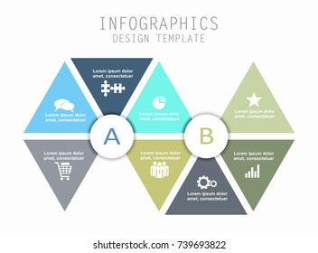 Infographic template. Vector illustration. Can be used for workflow layout, diagram, business step options, banner, web design.