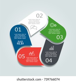 Infographic template. Vector illustration. Can be used for workflow layout, diagram, business step options, banner, web design.
