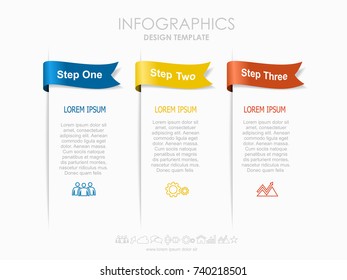 Infographic template. Vector illustration. Can be used for workflow layout, diagram, business step options, banner, web design.