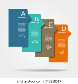 Infographic template. Vector illustration. Can be used for workflow layout, diagram, business step options, banner, web design.