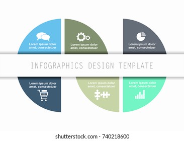 Infographic template. Vector illustration. Can be used for workflow layout, diagram, business step options, banner, web design.