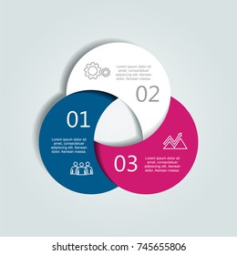 Infographic template. Vector illustration. Can be used for workflow layout, diagram, business step options, banner, web design.