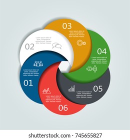 Infographic template. Vector illustration. Can be used for workflow layout, diagram, business step options, banner, web design.