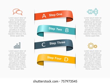 Infographic template. Vector illustration. Can be used for workflow layout, diagram, business step options, banner, web design.