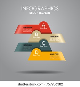 Infographic template. Vector illustration. Can be used for workflow layout, diagram, business step options, banner, web design.